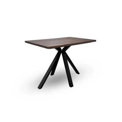 Furniture Village 'Mars' Dark Oak Solid Oak 130cm Bar Table RRP £500 BRAND NEW - Image 1 of 4