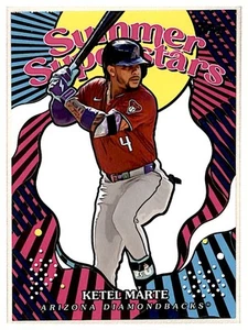 2025 Topps Summer Superstars Pink Ketel Marte Arizona Diamondbacks #SS-2 - Picture 1 of 2