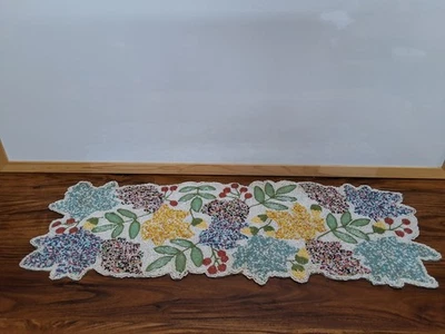 Corredor de mesa con cuentas cerezas y hojas temático de otoño 36" de largo hermoso diseño leer Foto 1 de 4