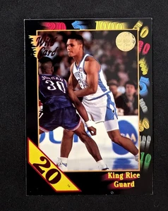 1991-92 Wild Card #43 King Rice 20 Stripe Parallel - Picture 1 of 2