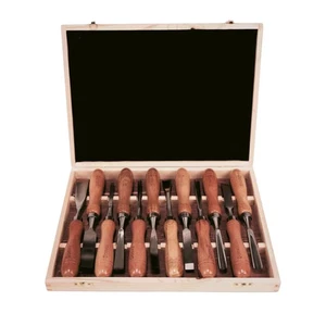 - Juego de herramientas para tallar madera de 12 piezas - Kit profesional de cincel y gubia con C... - Imagen 1 de 9