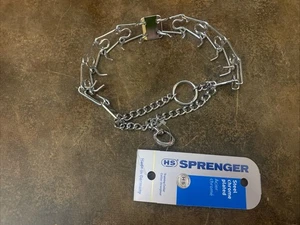 Herm Sprenger HS Chrome Metal Prong / Pinch Dog Training Collar 50135 - Sz Small - Picture 1 of 3