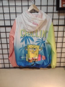Giacca a vento con cappuccio solo membri X Nickelodeon SpongeBob Patrick GRANDE - Foto 1 di 3