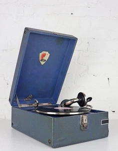 Gramófono fonógrafo vintage URSS Patephone PT-3 15,7 pulgadas coleccionable - Imagen 1 de 9