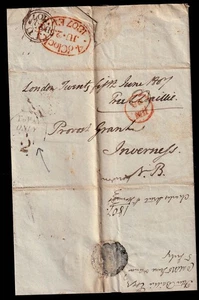 1807 PETER BAILLIE London FREE letter TO PAY ONLY D 2 to Provost GRANT Inverness - Picture 1 of 2