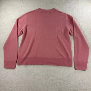 Suéter tejido acrílico rosa Sag Harbor para mujer manga larga cuello redondo - Imagen 1 de 7