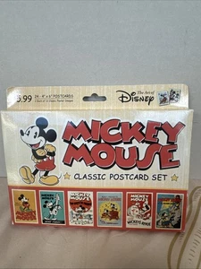 Y2K Mickey Mouse klassisches Postkartenset 24 4 Zoll x 6 Zoll USPS NOS offene Schachtel - Bild 1 von 9