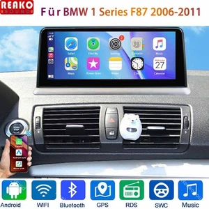 10.25 Zoll Car Radio Für BMW 1 Series F87 2006-2011 GPS Android 13 Carplay WIFI - Picture 1 of 12