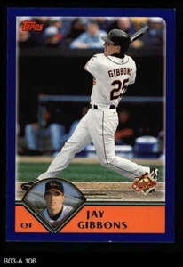 2003 Topps #106 Jay Gibbons Orioles 8 - NM/MT - Picture 1 of 2