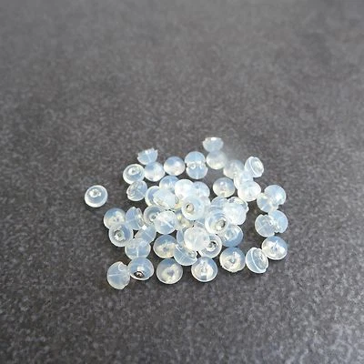 20 un., silicona más, plata esterlina 925 mariposa pendientes dorsos, tuercas de poste, tapón Foto 1 de 4