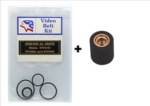 VCR Belt KIT for SANYO early VTC-5000, VTC-5005, VTC-5150 + PINCH ROLLER - Picture 1 of 5