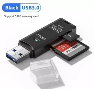 LETTORE ADATTATORE Per Scheda Micro SD card TF card chiavetta USB 3.0 - Foto 1 di 1