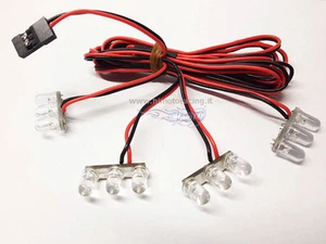 T974 Barre Kit Lumières 12 LED Alimentation Récepteur Modèles RC HIMOTO - Photo 1/1
