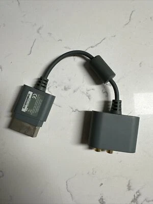 OEM Official Microsoft XBox 360 Optical and Stereo RCA Audio Adapter -Tested - Image 1 of 4