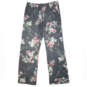 Flora Nikrooz Floral Lounge Pants Sleep Soft Lightweight Drawstring Pockets L - Picture 1 of 8