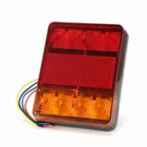 2X 24V LED Rear Tail Lights Indicator Stop Light Trailer Caravan Van Truck Lorry - Picture 1 of 10