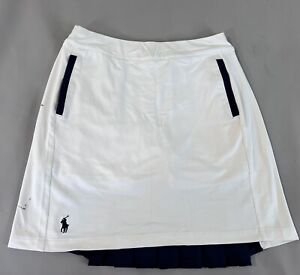 Polo Gold Ralph Lauren white Blue skorts golf skirt shorts logo small pleated