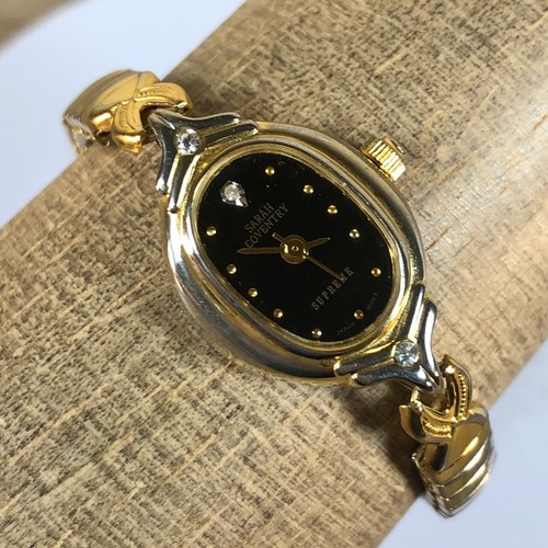 Orologio Sarah Coventry Supreme Donna LSS701T Diamante Quadrante Nero Espansione Quarzo6"