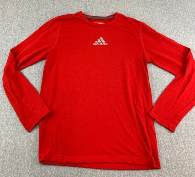 Adidas Ultimate Camiseta Niño M (10/12) Rojo Logo Manga Larga Deportes Genial Foto 1 de 4