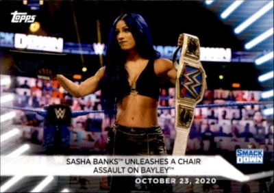 Sasha Banks 2021 Topps WWE Women's Division Card #85 - Image 1 of 2