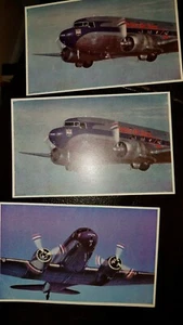 3 Vintage United Airlines Postkarten DC-3 - Bild 1 von 8