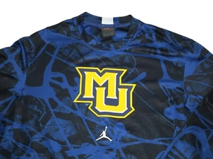 Marquette University Jordan Men's Size - M Blue Performance Long Sleeve Warm Up - Picture 1 of 5