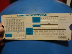 COIL WEIGHT CALCULATOR VINTAGE TOOL Regal Industries corp. - Picture 1 of 2