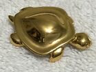 Vendome Gold Plated Turtle Brooch/Clothes Pin