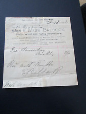 1906 Northampton, Miss Baldock, Berlin Wool & Fancy Repository, Toys & Dolls