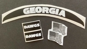 GEORGIA BULLDOGS ECLIPSE/LUNAR MINI HELMET BUMPER SET - Picture 1 of 5