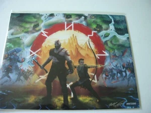BAM BOX EXCLUSIVE FAN ARTIST MATT AKIN GOD OF WAR KRATOS & SON SIGNED ###/2200 - Picture 1 of 3