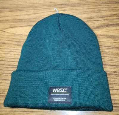 Gorro tejido WeSC Puncho Hunter verde talla única Foto 1 de 4