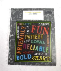 SchoolMate Student Planner 2025-26 Diario encuadernado en espiral Plan de ensueño Lograr - Imagen 1 de 6