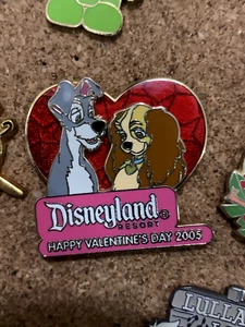 Valentine's Day 2005 Lady & the Tramp Heart disney pin HTF - Picture 1 of 1