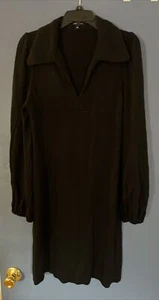Karen Kane XL schwarz V-Ausschnitt Langarm kurzes Kleid Empire Taille guter Zustand - Bild 1 von 5