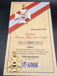 Österreich 1757 Militär-Maria-Theresien-Orden Göde Sammlungsanfertigung Orden - Bild 1 von 3