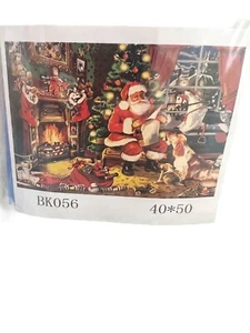 Santa Claus Presents Árbol de Navidad 50x40cm Pintura Por Números Pintura - Imagen 1 de 2