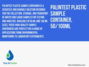 Palintest Plastic Sample Container, 50/100ml - Picture 1 of 4