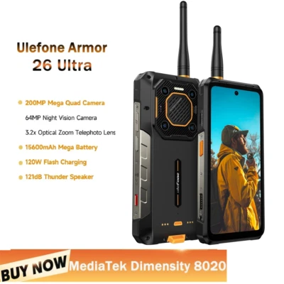 Ulefone Armor 26 Ultra Walike Talike 5G Rugged Smartphones 24GB+512GB 15600mAh - image 1 of 4