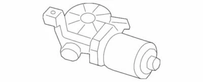 Motor limpador de para-brisa genuíno GM 2013-2016 Chevrolet SparkEV 95481267 - Imagem 1 de 2