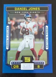 π2023 Score Daniel Jones 234 Artist's Proof Blue parallel Giants football /35 - Picture 1 of 3