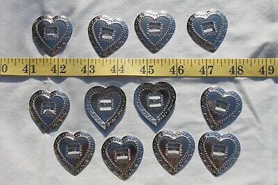 Slotted Western Heart Silver Crafts Leathercr...