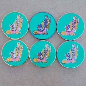 Daxiushan Geocoin - Large Sleeve Gown - Set of 6 - Activated & Adoptable - Picture 1 of 4