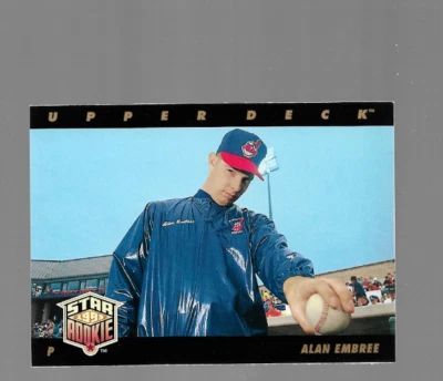 Alan Embree 1993 Upper Deck #12 Star Rookie Cleveland Indians - Image 1 of 2