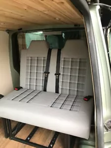 M1 Tested rock and roll bed with Faux leather and VW tartan/check - Picture 1 of 10