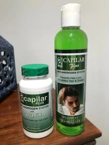 Set Capilar Plus prevent hair loss biotin anti - androgen system caida cabell0 - Picture 1 of 6