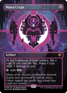 Magic The Gathering English Mana Crypt (0017d) (sin fronteras) casi nuevo papel aluminio invitados especiales - Imagen 1 de 1