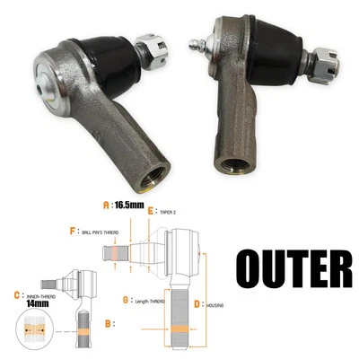 Rack Tie Rod End Outer Track For Isuzu D-MAX DMAX 2WD 4WD 2012-2018 - Image 1 of 4