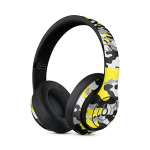 Yellow Camo Skin for BEATS Headphones Solo Pro Studio Wrap Cover Decal Sticker - Picture 1 of 3
