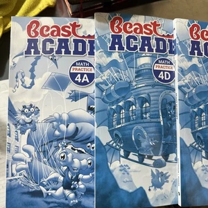 BEAST ACADEMY LOT 3~Math PRACTICE~4D, 4A two repeated - Picture 1 of 8